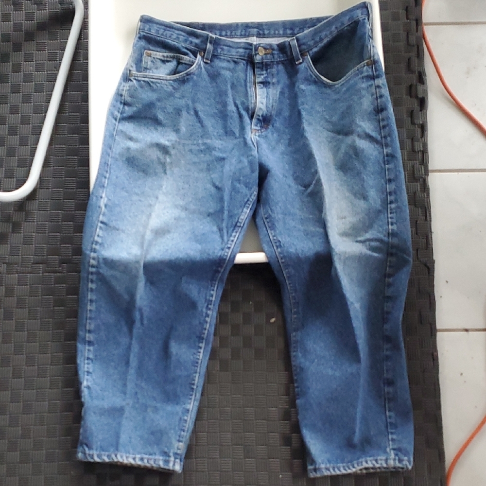 L.L. Bean Relaxed Blue Jeans with Natural Fading